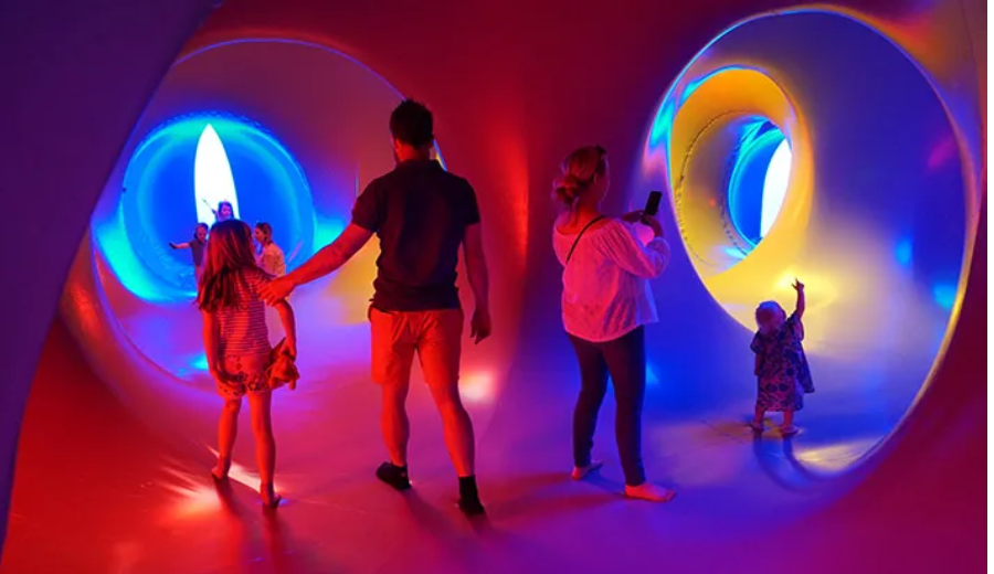 Interactive art installation at Luminato Festival in Toronto.