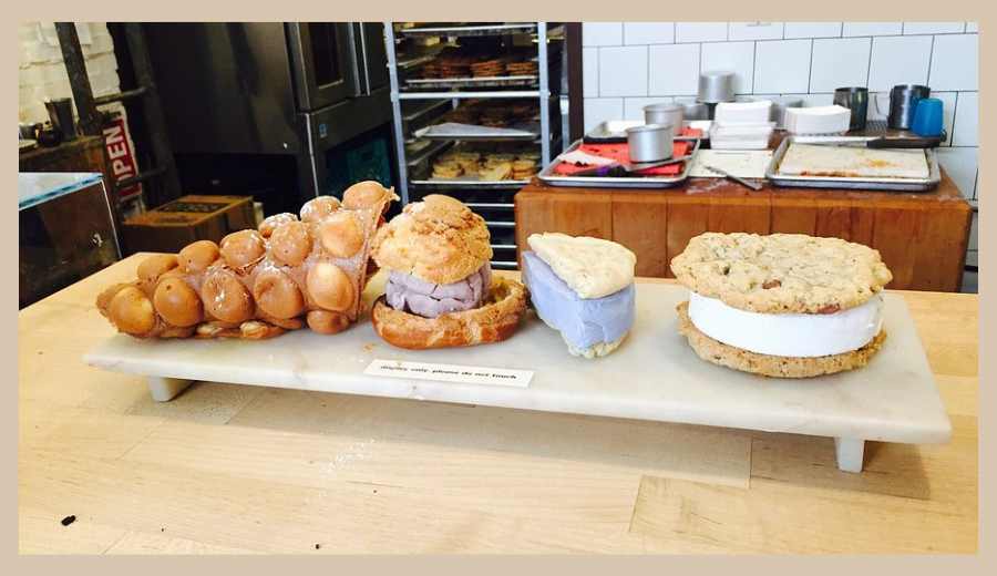 Bang Bang Ice Cream cookie sandwich on Ossington Avenue in Toronto