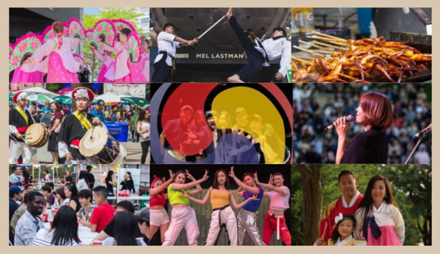 “K-pop dancers performing at the Korean Street Festival in Toronto”