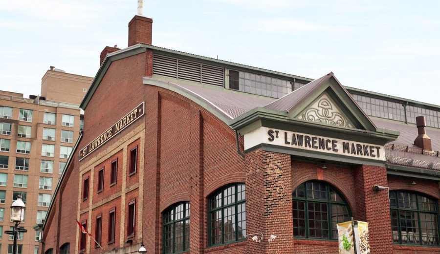 Historic St. Lawrence Market building in downtown Toronto