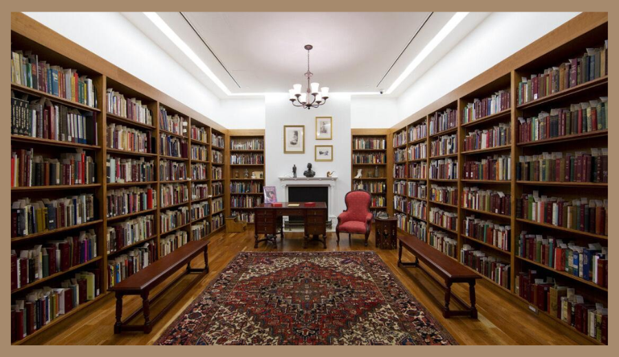 Toronto hidden gem Sherlock Holmes Room at the Reference Library with bookshelves, vintage furniture, and literary decor