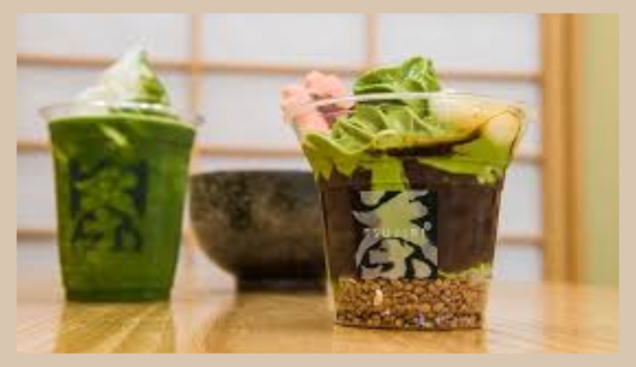 Matcha ice cream float from Tsujiri in downtown Toronto