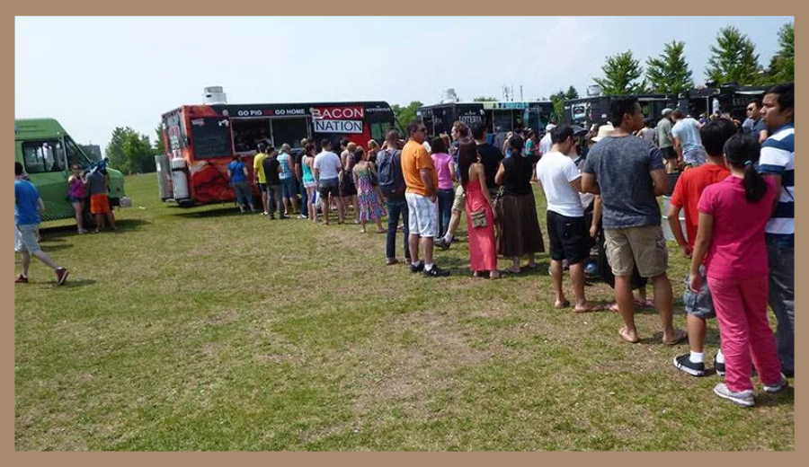 Toronto Food Truck Festival 2025 food truck lineup at Woodbine Park