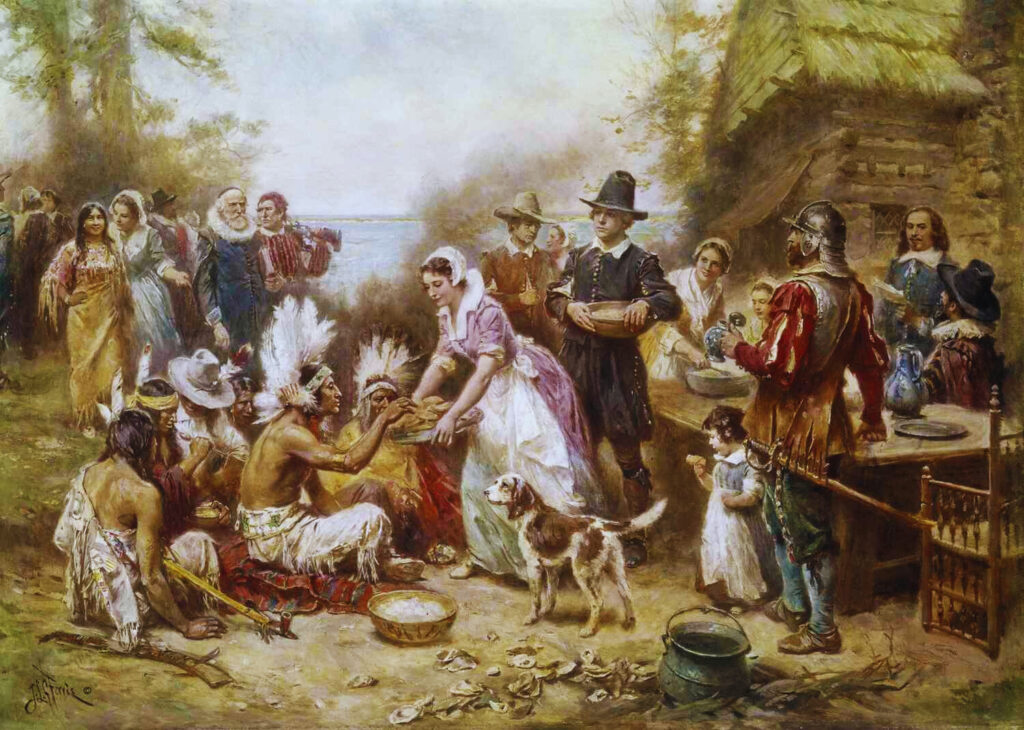 A lot of people sharing in their festivals.