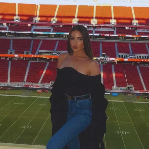 Olivia Culpo Dresses Baby Collette in Mini 49ers Outfit for First NFL Game