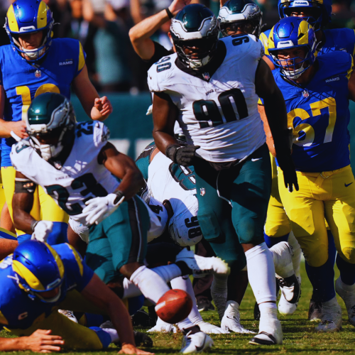 Jordan Davis’ FG Block Caps Off Eagles’ 33-26 Win Over Rams